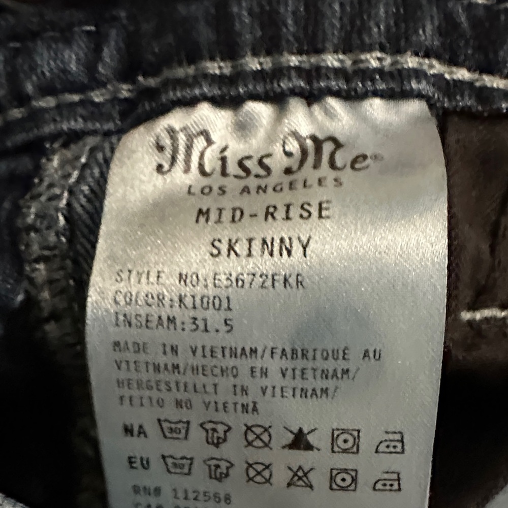 Miss Me Dark Blue Embellished Jeans - Picture 6 of 6